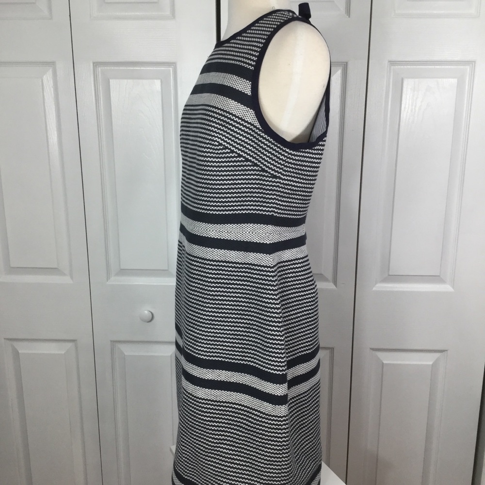 J. Crew Striped Sheath Dress - Navy & White - Picture 3 of 8